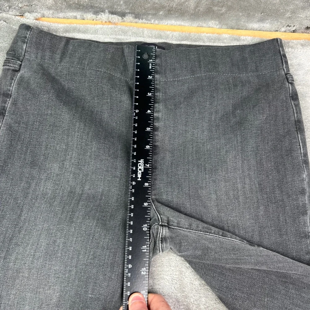 NYDJ Pull-On Ava Daring Flare Jeans Womens Large Gray SpanSpring Stretch Denim - Picture 8 of 15